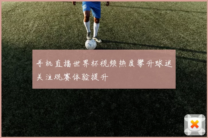 手机直播世界杯视频热度攀升球迷关注观赛体验提升