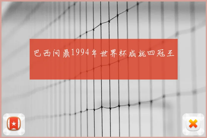巴西问鼎1994年世界杯成就四冠王